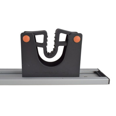 GARDEN/GARAGE TOOL RACK FOR 5 TOOLS,ALUMINIUM BACK RAIL WITH SLIDABLE ...