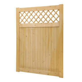Garden Gate Outdoor Door Wooden Fence Gate with Latch W 120 cm x H 150 cm