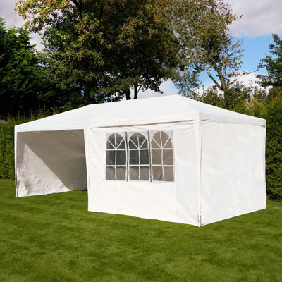 Garden Gazebo Outdoor Party Tent Canopy PE Awning Shelter Waterproof, Large
