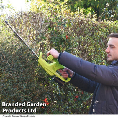 Garden Gear 12V Cordless Hedge Trimmer with Battery & Charger, 45cm Blade, Lightweight, 2 x Batteries