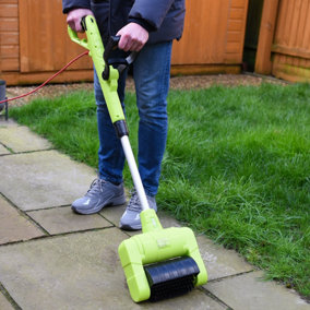 Garden Gear Electric Multi Cleaning Brush Weed Sweeper 500W Cleans Patios Decks & Driveways - Moss, Weeds, and Dirt Removal