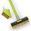 Garden Gear Patio Paving Steel Brush & Weed Scraper Set with Twin Heads and Telescopic Handle