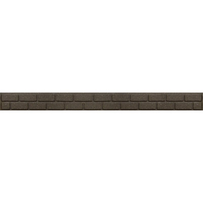 Garden Gear Ultra Curve EZ Brick Effect Border Eco Friendly Weatherproof Edging, Recycled Rubber Tyre for Path & Patio (2 x 1.22M)