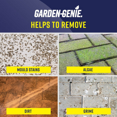 Garden Genie - Path and Patio Stone Cleaner, Degreaser for Stains ...