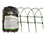 Garden Green PVC Coated Border Scalloped Fence 10M X 0.25M