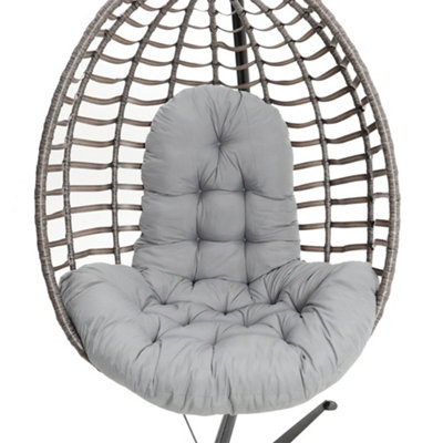 Thick Quilted Hanging Chair Cushion For Egg & Swing Chairs – Soft Patio Hammock Seat Pad, Indoor/Outdoor