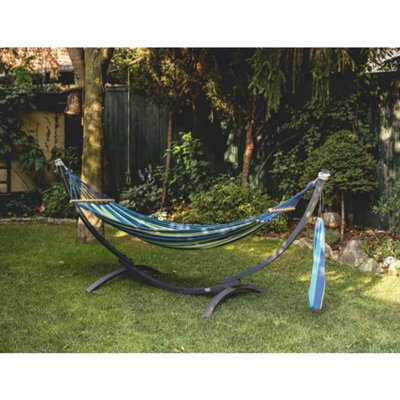 Garden Hammock with Heavy Duty Steel Stand Indoor Outdoor DIY at B Q