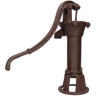 Garden Hand Water Pump Vintage Style Cast Iron Well Ornament Feature Decoration