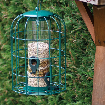 Garden Hanging Squirrel Resistant Seed Nut Bird Animal Feeder Feeding Station