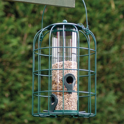 Garden Hanging Squirrel Resistant Seed Nut Bird Animal Feeder Feeding Station
