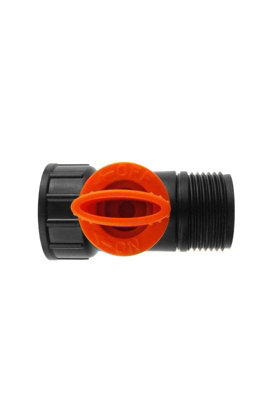 Garden Hose ALL Connectors Fittings Universal Standard Hozelock Compatible Black 3/4" BSP Male - Female Valve