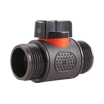 Garden Hose ALL Connectors Fittings Universal Standard Hozelock Compatible Black 3/4" BSPM Valve