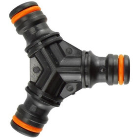 Garden Hose ALL Connectors Fittings Universal Standard Hozelock Compatible Black3 way - Male