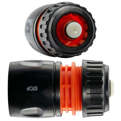 Garden Hose  Connectors Fittings Universal Standard Hozelock Compatible 2 x Stop Female Connectors