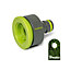 Garden Hose  Connectors Fittings Universal Standard Hozelock Compatible Lime 3/4" & 1" Tap Connector
