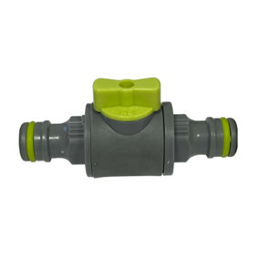 Garden Hose  Connectors Fittings Universal Standard Hozelock Compatible Lime In-Line Valve