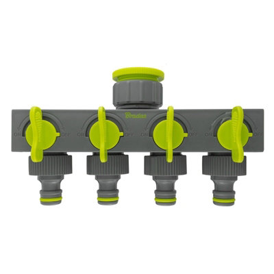 Garden Hose  Connectors Fittings Universal Standard Hozelock Compatible Lime Male + 2 x Female Connector