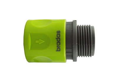 Garden Hose  Connectors Fittings Universal Standard Hozelock Compatible Lime Male 3/4 BSPM to Quick