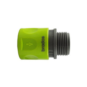Garden Hose  Connectors Fittings Universal Standard Hozelock Compatible Lime Male 3/4 BSPM to Quick
