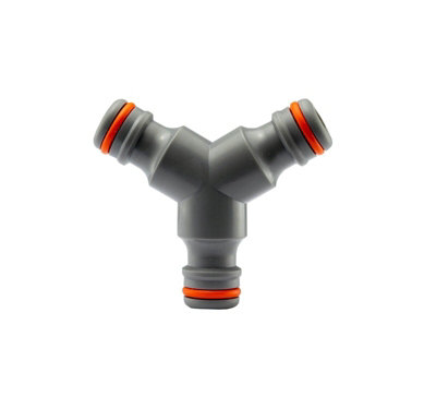 Garden Hose Connectors Fittings Universal Standard Hozelock Compatible White 3 Way Connector