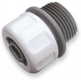 Garden Hose Connectors Fittings Universal Standard Hozelock Compatible White Hose mender 1/2" with 3/4BSPM