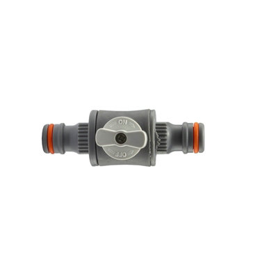 Garden Hose Connectors Fittings Universal Standard Hozelock Compatible White In-Line Valve