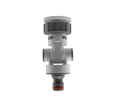 Garden Hose Connectors Fittings Universal Standard Hozelock Compatible White Multi-Angle Tap Connector