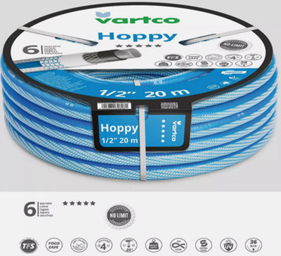 Garden Hose Heavy Duty Reel Reinforced Premium 6 Layer 50 metres 1/2" - 12mm - 4