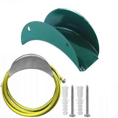 Garden Hosepipe Holder Hanger Wall Mounted Storage Hose Pipe Reel Holder Metal - 6