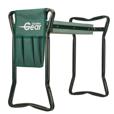 Garden Kneeler Folding Seat Stool with Handles & Tool Bag 3 in 1 for Outdoor Gardening & DIY