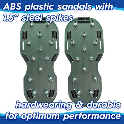 Garden Lawn Aerator Shoes with Hook & Loop Straps
