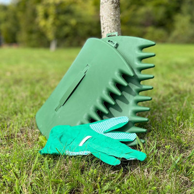 Garden Leaf Grabber Scoops Gloves Set