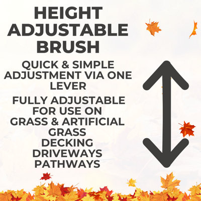 Garden Leaf Sweeper Collector Brush Rake - Push Along - Extra Wide 530mm Sweep Width & 100L Debris Collection Bag
