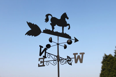 Walking Horse Silhouette Steel Weathervane