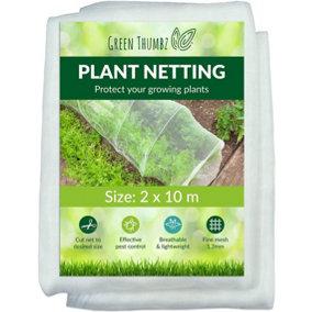 Garden Netting Mesh - (2m x 10m) Effective Plant Protection Netting Fine Mesh for Pest Control - UV Resistant