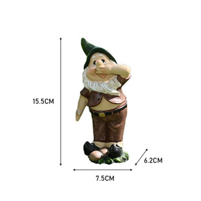 1pc of Resin Fairy * * Series Craft Ornament for Desk, Office Desk, And Entrance Garden Potted Decoration, a Gnome Figurine