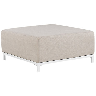 Garden Ottoman Beige with White ROVIGO