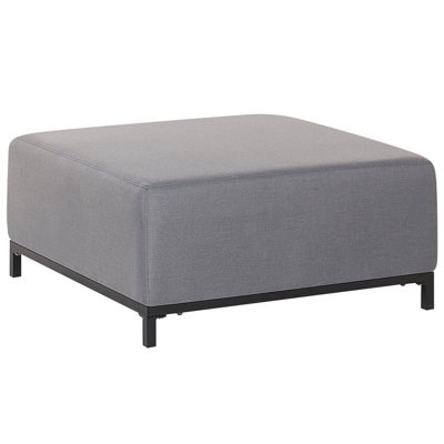 Garden Ottoman Grey with Black ROVIGO