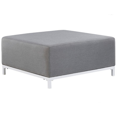 Garden Ottoman Grey with White ROVIGO