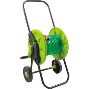 Garden Outdoor 30M Hose Pipe Hose Cart Trolley with Wheels & Accessory Kit