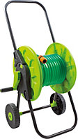 Garden Outdoor 50M Hose Pipe Hose Cart Trolley with Wheels & Accessory Kit