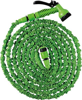 Garden Outdoor Kink Free Expandable Lightweight Hose Hosepipe Kit- 15M