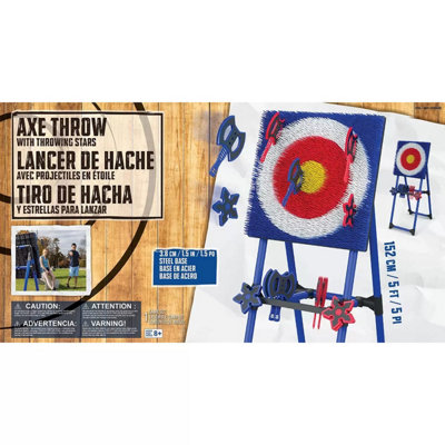 Garden Outdoor Throwing Set with Bullseye Target Board