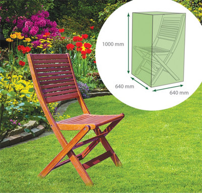 Garden Outdoor Water Resistant Staking & Reclining Garden Chair Cover in Green