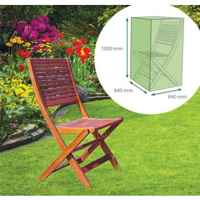 Garden Outdoor Water Resistant Staking & Reclining Garden Chair Cover in Green