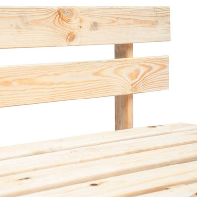 Garden Pallet Bench Wooden Seater Outdoor Furniture