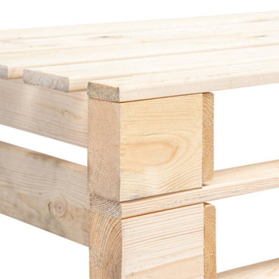 Garden Pallet Bench Wooden Seater Outdoor Furniture