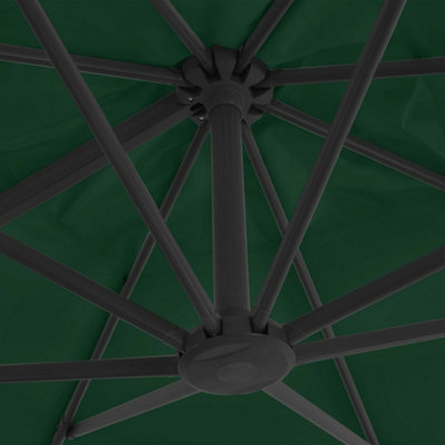 Garden Parasol with Portable Base Green