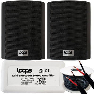 Garden Party BBQ Outdoor Speaker Kit Wireless Mini Stereo Amp