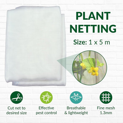 Garden Plant Netting, 1x5m Heavy Duty Plant Vegetable Protection, UV ...